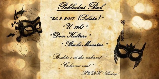 pokladni bal u monostoru