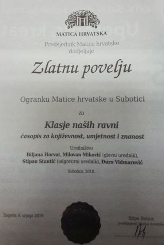 povelja klasje