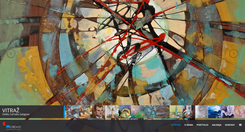 Croart internet stranica printscreen