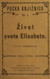 VIDAKOVIĆ, Pajo pseudonim Lemešan: Život svete Elisabete
